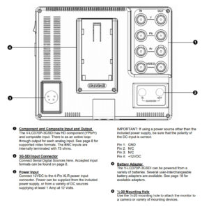 Marshall V-LCD70P-3GSDI Rear