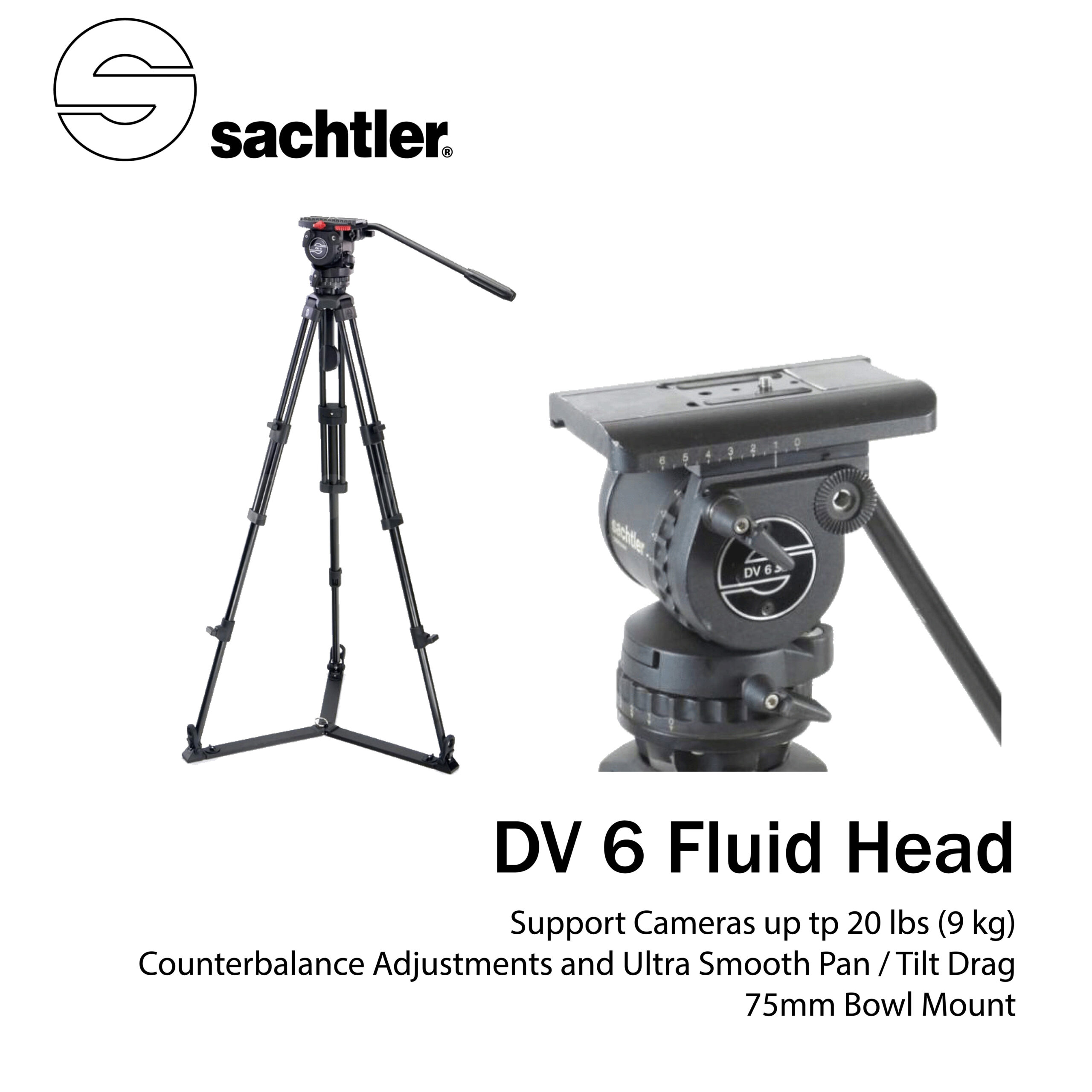 Sachtler DV-6 | ZTV BROADCAST SERVICES INC.